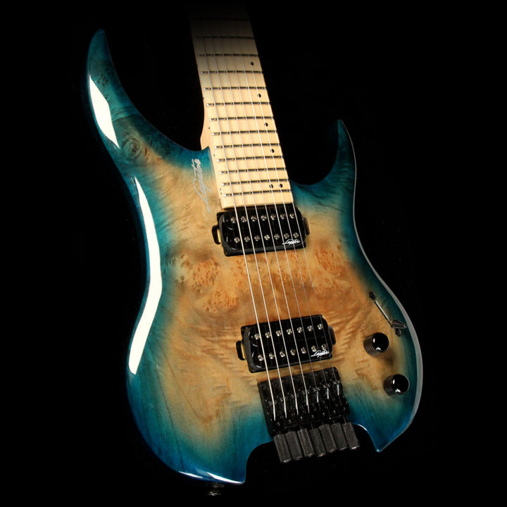 Legator Ghost GHB7 Standard 7-String Aqua Burst Burl