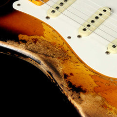 Fender Custom Shop '57 Stratocaster Heavy Relic Flash Coat Lacquer 2-T |  The Music Zoo