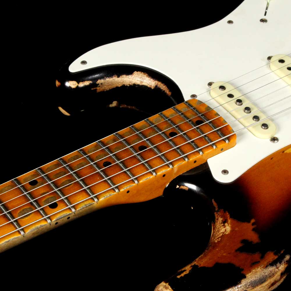 Fender Custom Shop '57 Stratocaster Heavy Relic Flash Coat Lacquer 2-T |  The Music Zoo