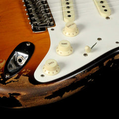 Fender Custom Shop '57 Stratocaster Heavy Relic Flash Coat Lacquer 2-T |  The Music Zoo