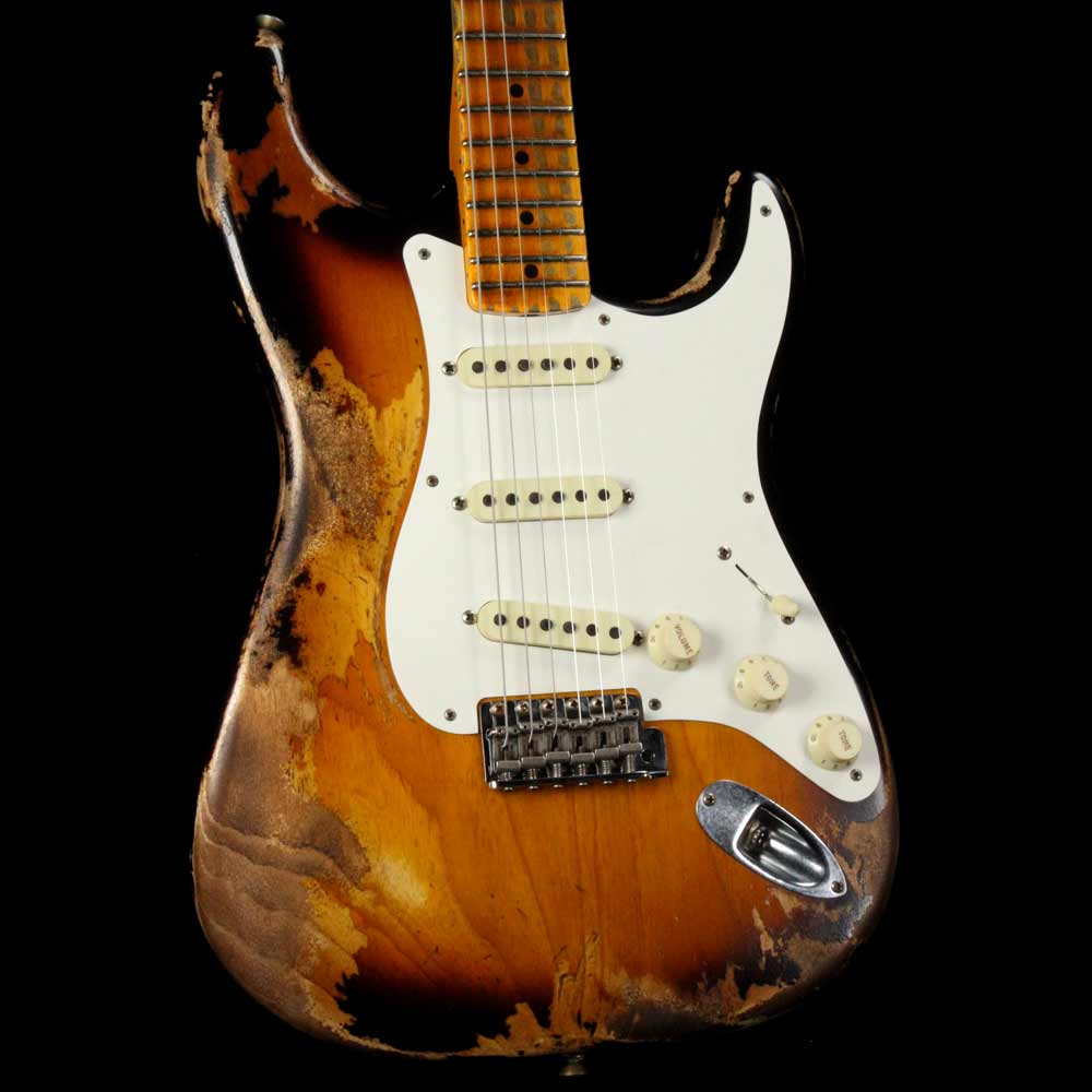 Fender Custom Shop '57 Stratocaster Heavy Relic Flash Coat Lacquer 2-T |  The Music Zoo