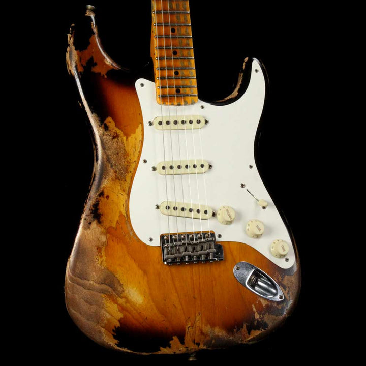 Fender Custom Shop '57 Stratocaster Heavy Relic Flash Coat Lacquer 2-Tone  Sunburst