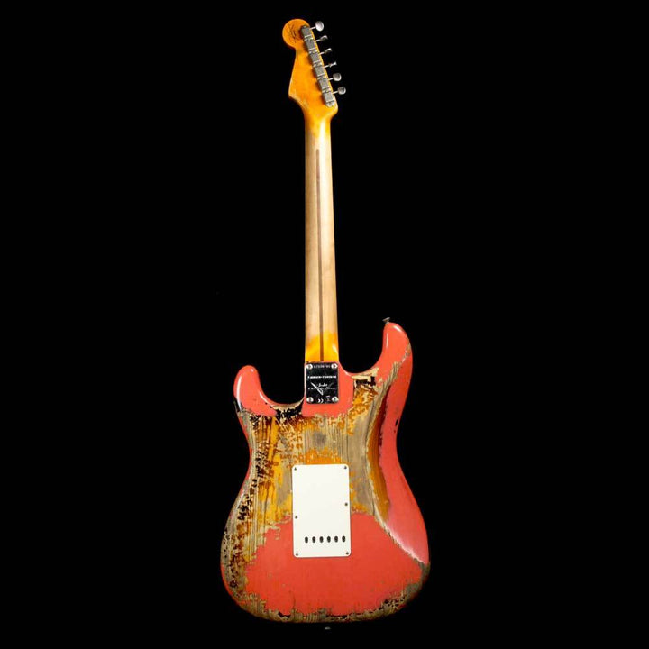 Fender Custom Shop '57 Stratocaster Heavy Relic Tahitian Coral Over 2-Tone Sunburst