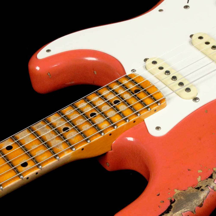 Fender Custom Shop '57 Stratocaster Heavy Relic Tahitian Coral Over 2-Tone Sunburst