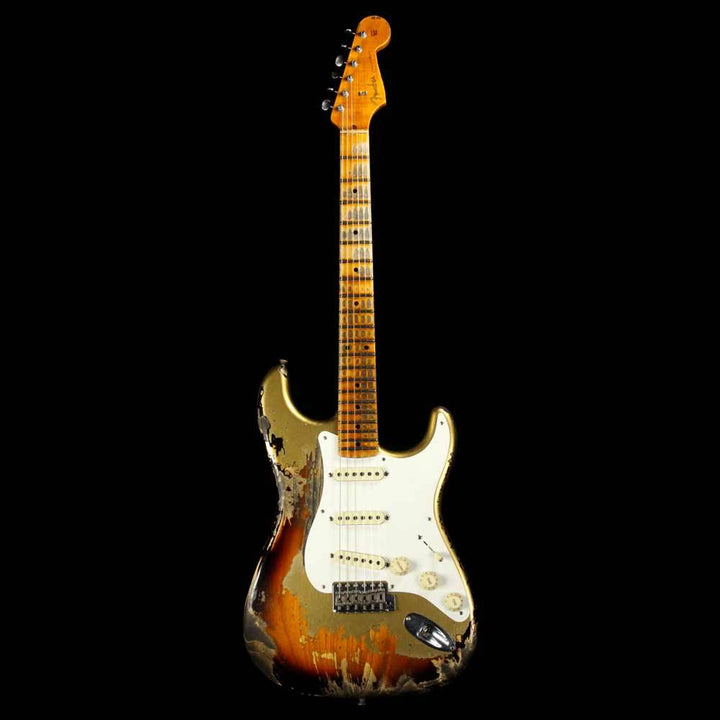 Fender Custom Shop '57 Stratocaster Heavy Relic HLE Gold over 2-Tone Sunburst Finish