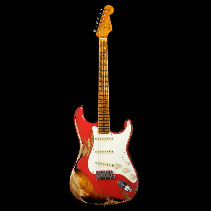 Fender Custom Shop '57 Stratocaster Heavy Relic Fiesta Red over 2-Tone Sunburst Finish