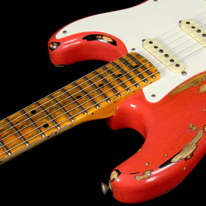 Fender Custom Shop '57 Stratocaster Heavy Relic Fiesta Red over 2-Tone Sunburst Finish