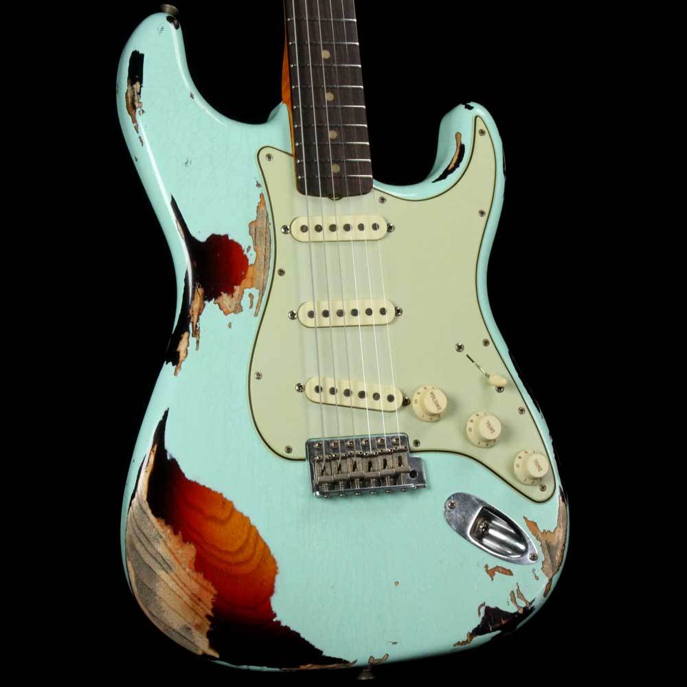 Fender Custom Shop '62 Stratocaster Heavy Relic Surf Green Over 3