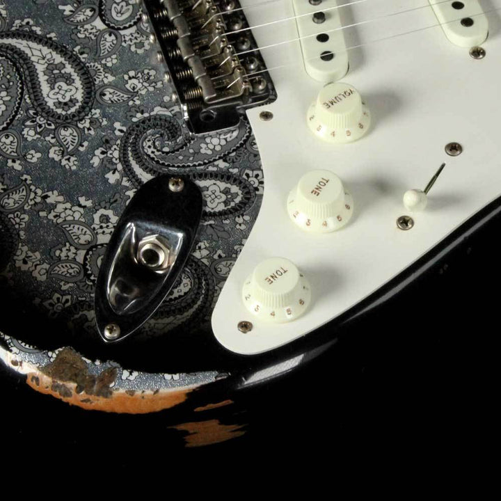 Fender Custom Shop Paisley Mischief Maker Stratocaster Heavy Relic Black Paisley