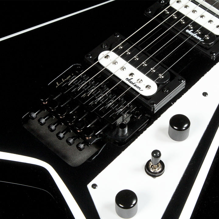 Jackson JS Series Rhoads Black with White Bevels