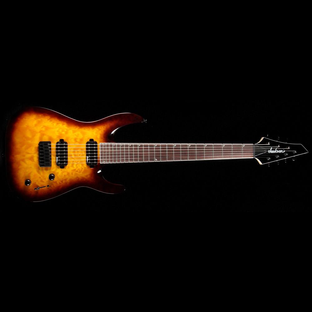 Jackson JS Series JS32-7 DKA QM Tobacco Sunburst | The Music Zoo