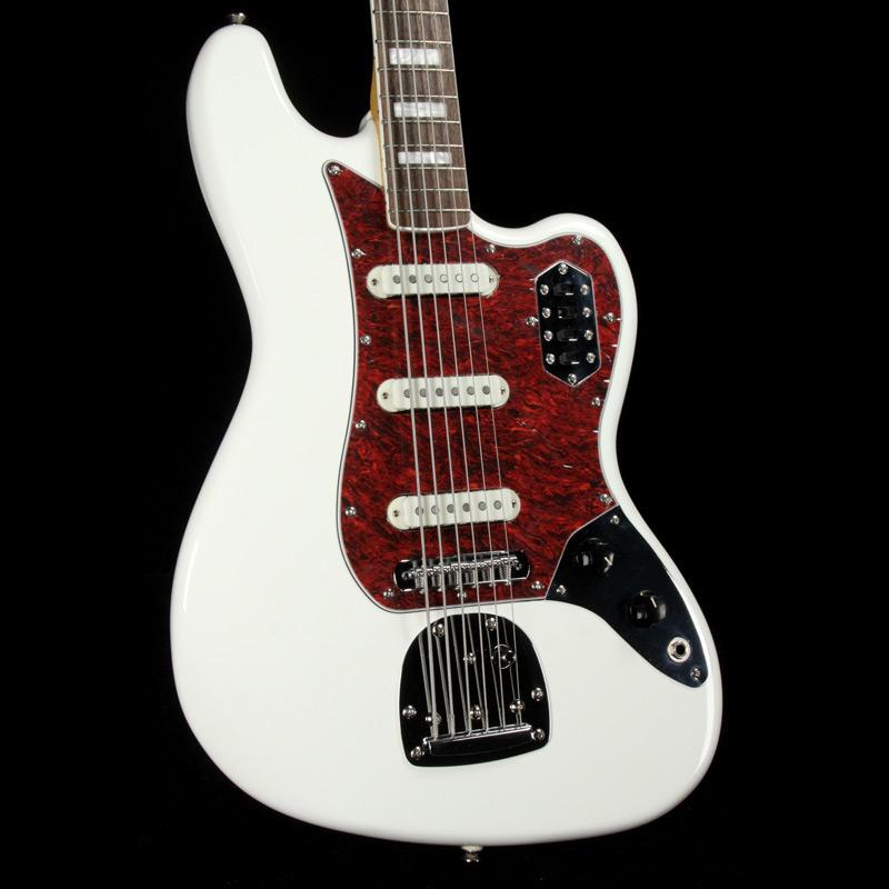 Squier Vintage Modified Bass VI Olympic White | The Music Zoo