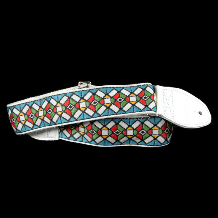 Souldier Stained Glass Blue Guitar Strap