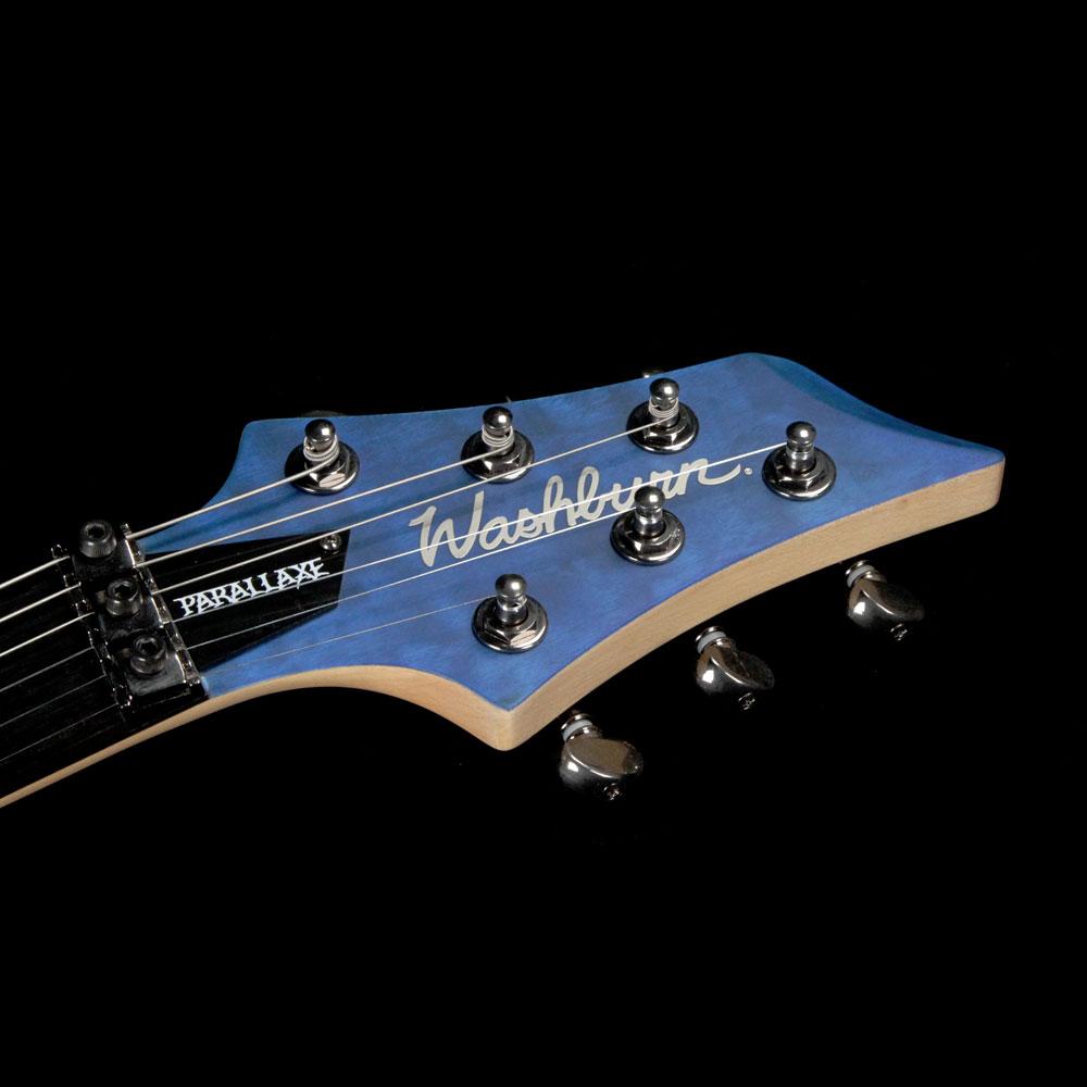 Washburn Parallaxe PXM10 Quilted Trans Blue | The Music Zoo