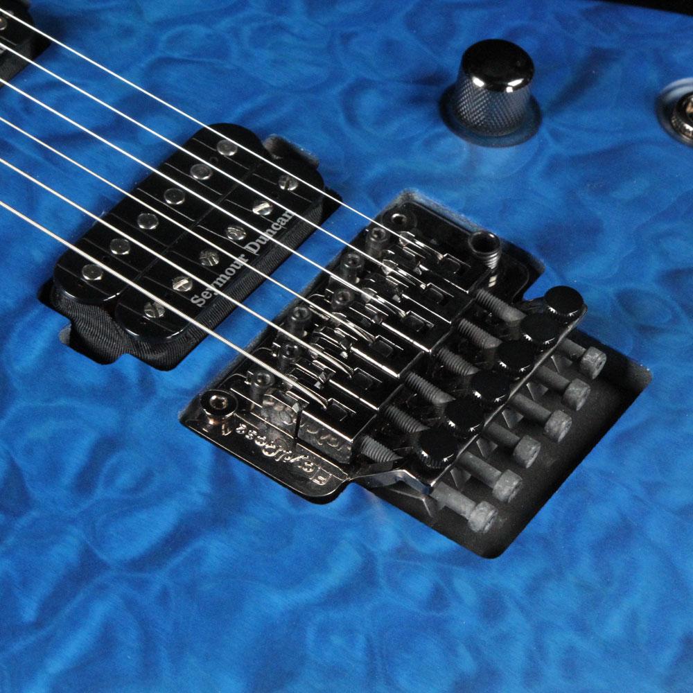 Washburn Parallaxe PXM10 Quilted Trans Blue | The Music Zoo