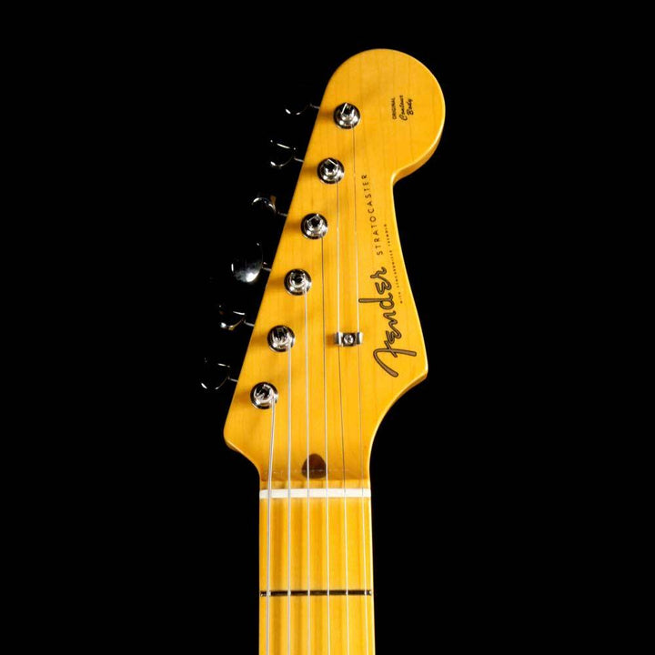 Fender FSR Made in Japan Traditional Series ‘50s Stratocaster Inca Silver with Shoreline Gold Racing Stripe