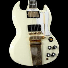 Gibson Custom Shop SG Custom Aged White | The Music Zoo