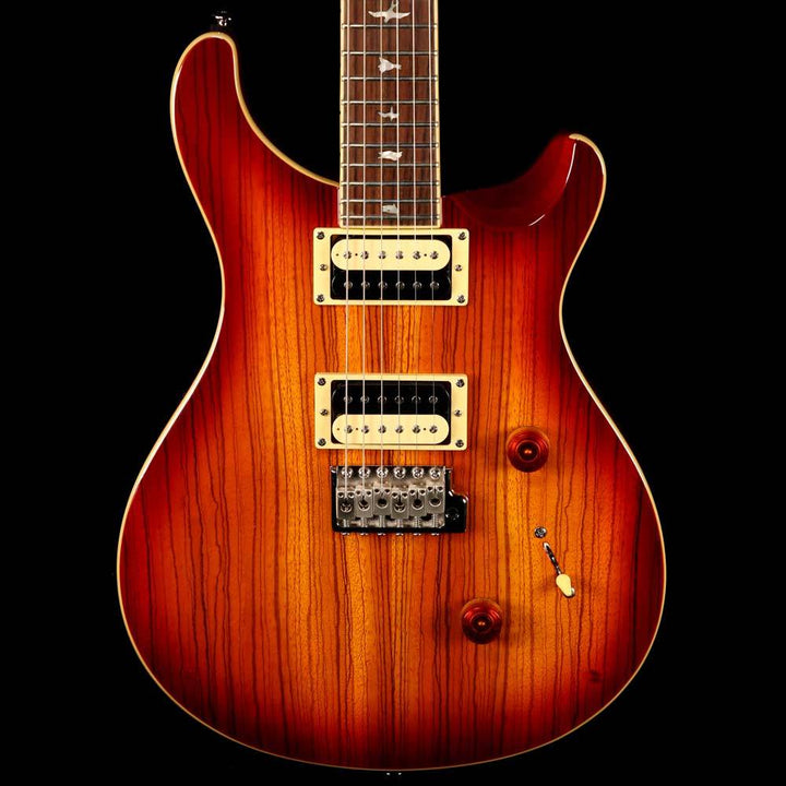 PRS SE Custom 24 Exotic Top Zebrawood Sunburst