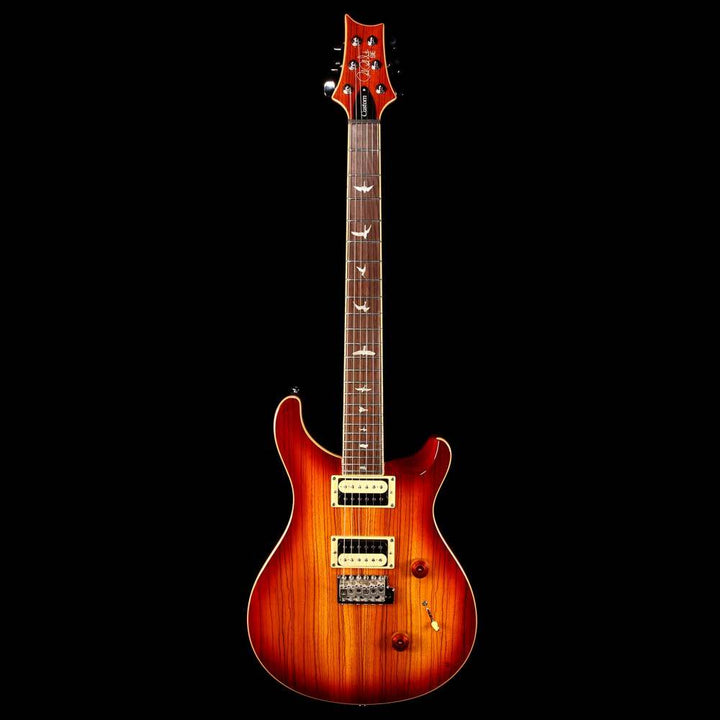 PRS SE Custom 24 Exotic Top Zebrawood Sunburst