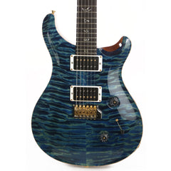 PRS Custom 24 Wood Library Artist Grade Quilt Maple Top River Blue