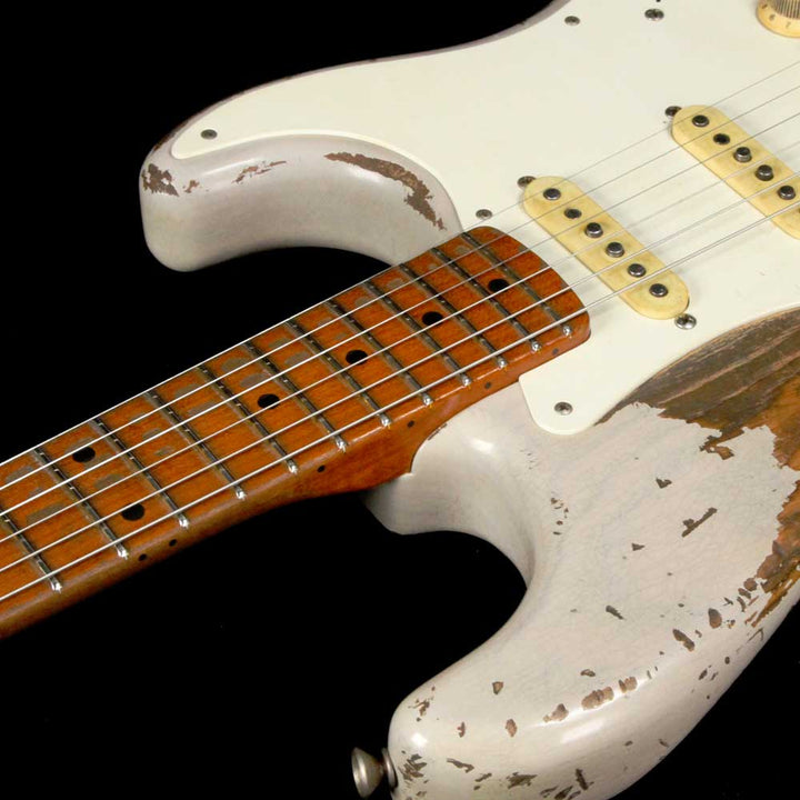 Fender Custom Shop '55 Stratocaster Roasted Ash Masterbuilt Jason Smith Ultimate Relic Dirty White Blonde