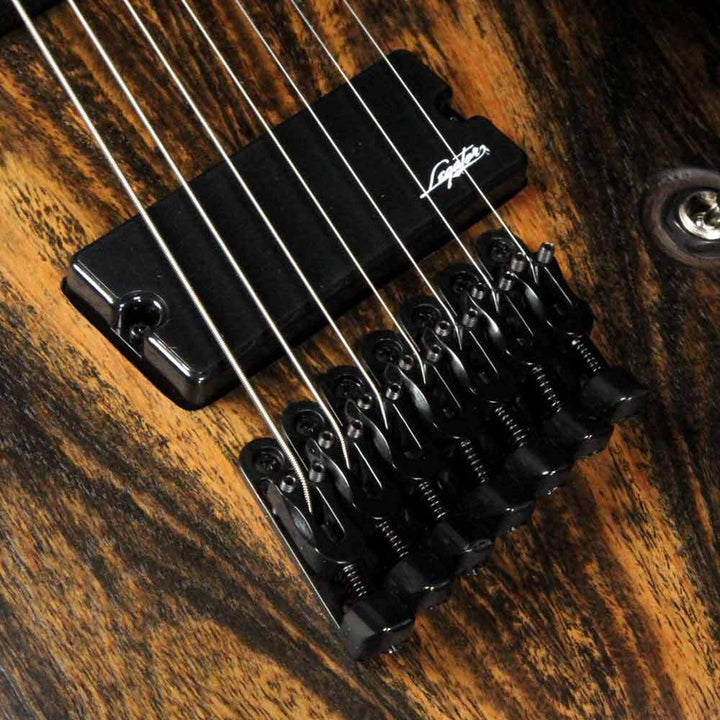 Legator Ninja Performance N7P Fanned Fret Black Bocote Burst