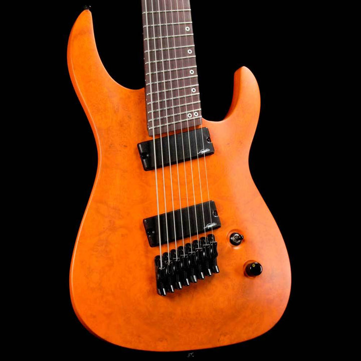 Legator Ninja Performance N8P Fanned Fret Pastel Orange Burl