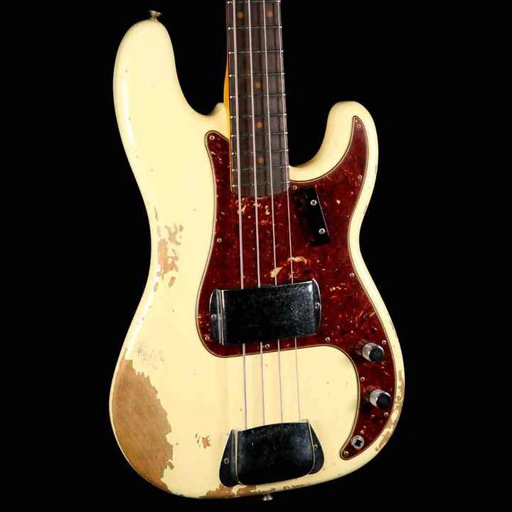 Fender Custom Shop 2019 ’60 Precision Bass Heavy Relic Aged Vintage White