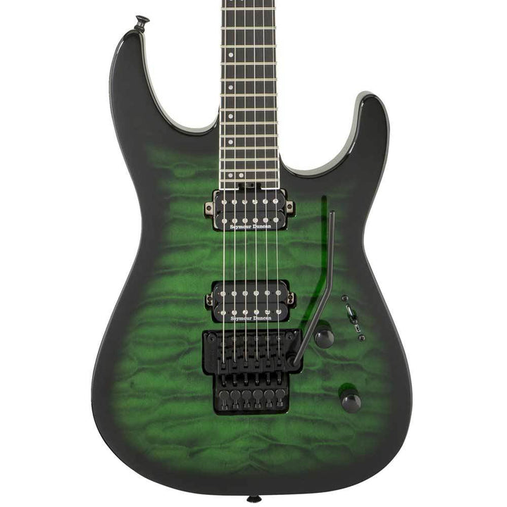 Jackson Pro Series Dinky DK2Q Transparent Green Burst