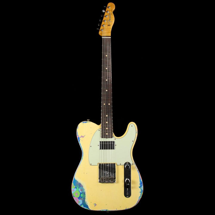 Fender Custom Shop Telecaster H/S Heavy Relic Aged Vintage White Over Blue Paisley 2016