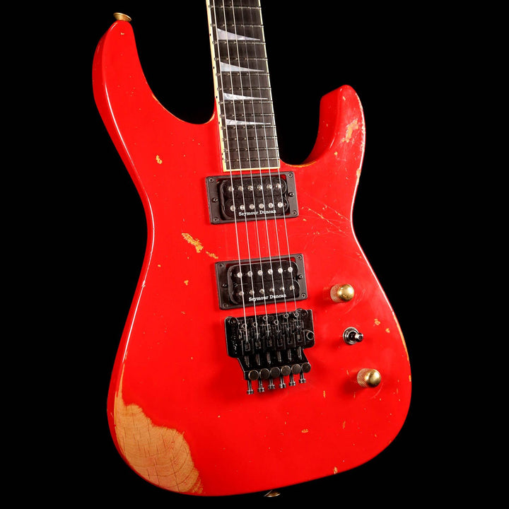 Jackson Custom Shop Nitro Aged SL2H-V Soloist Music Zoo Exclusive Fiesta Red 2017