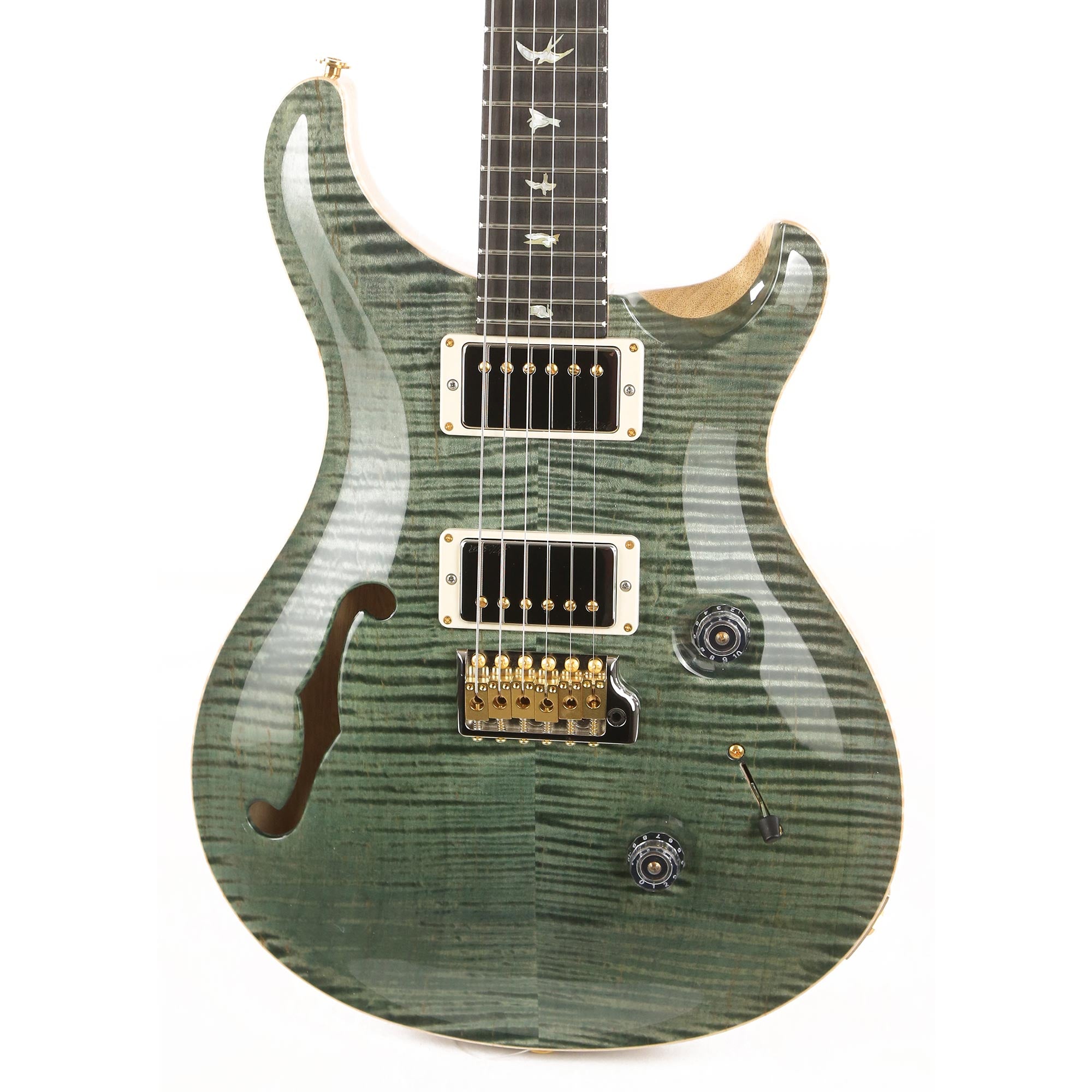 PRS Custom 24 Semi-Hollow Wood Library 10-Top Flame Maple with 