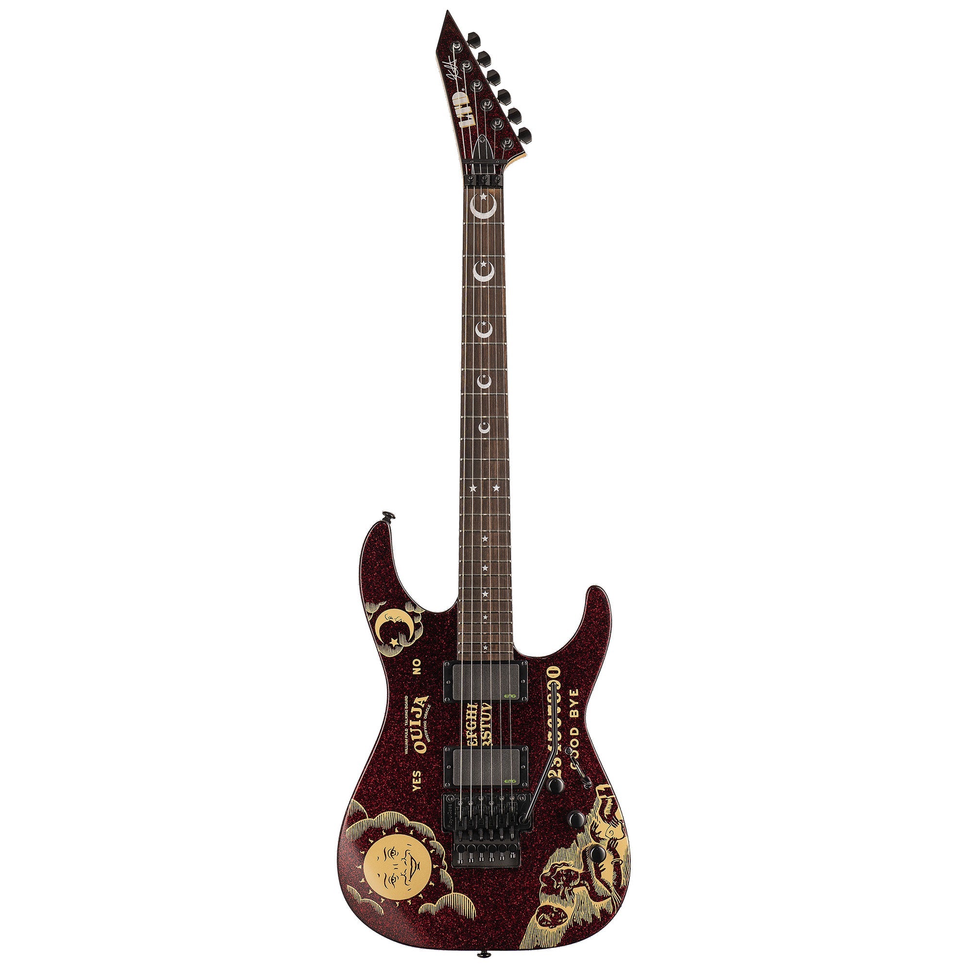 ESP LTD Kirk Hammett Red Sparkle Ouija Limited Edition | The Music Zoo