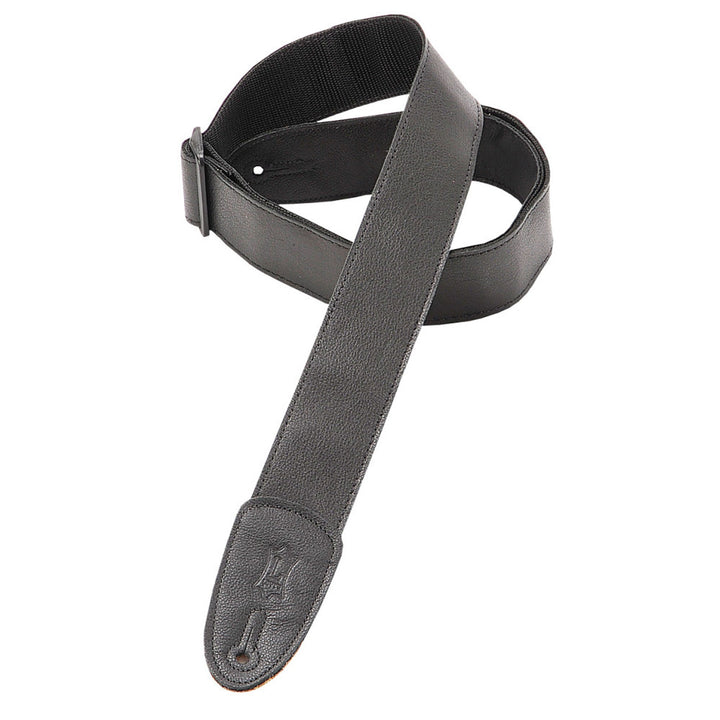 Levy's M7GP-BLK Black Leather Guitar Strap