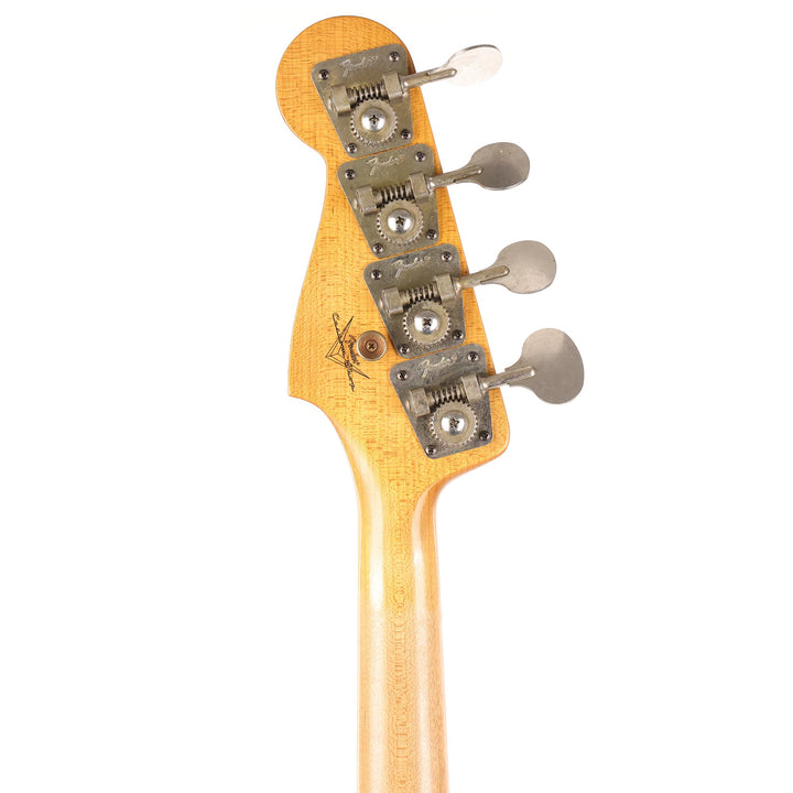 Fender Custom Shop 1966 Jazz Bass Journeyman Relic Aged Black with Matching Headstock