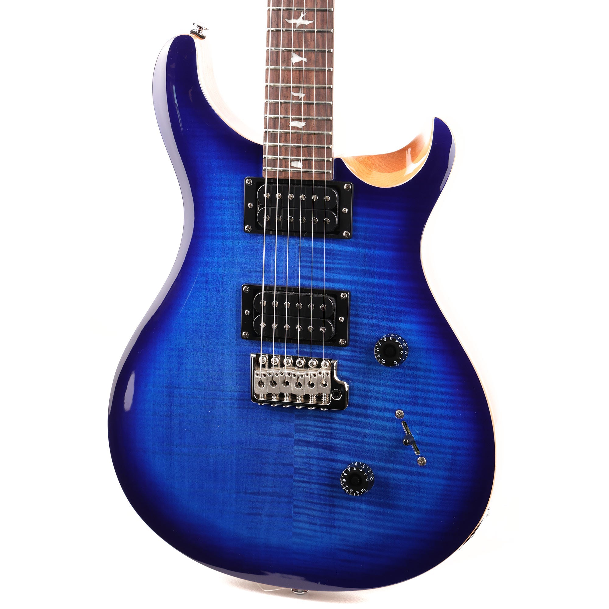 PRS SE Custom 24 Faded Blue Burst | The Music Zoo