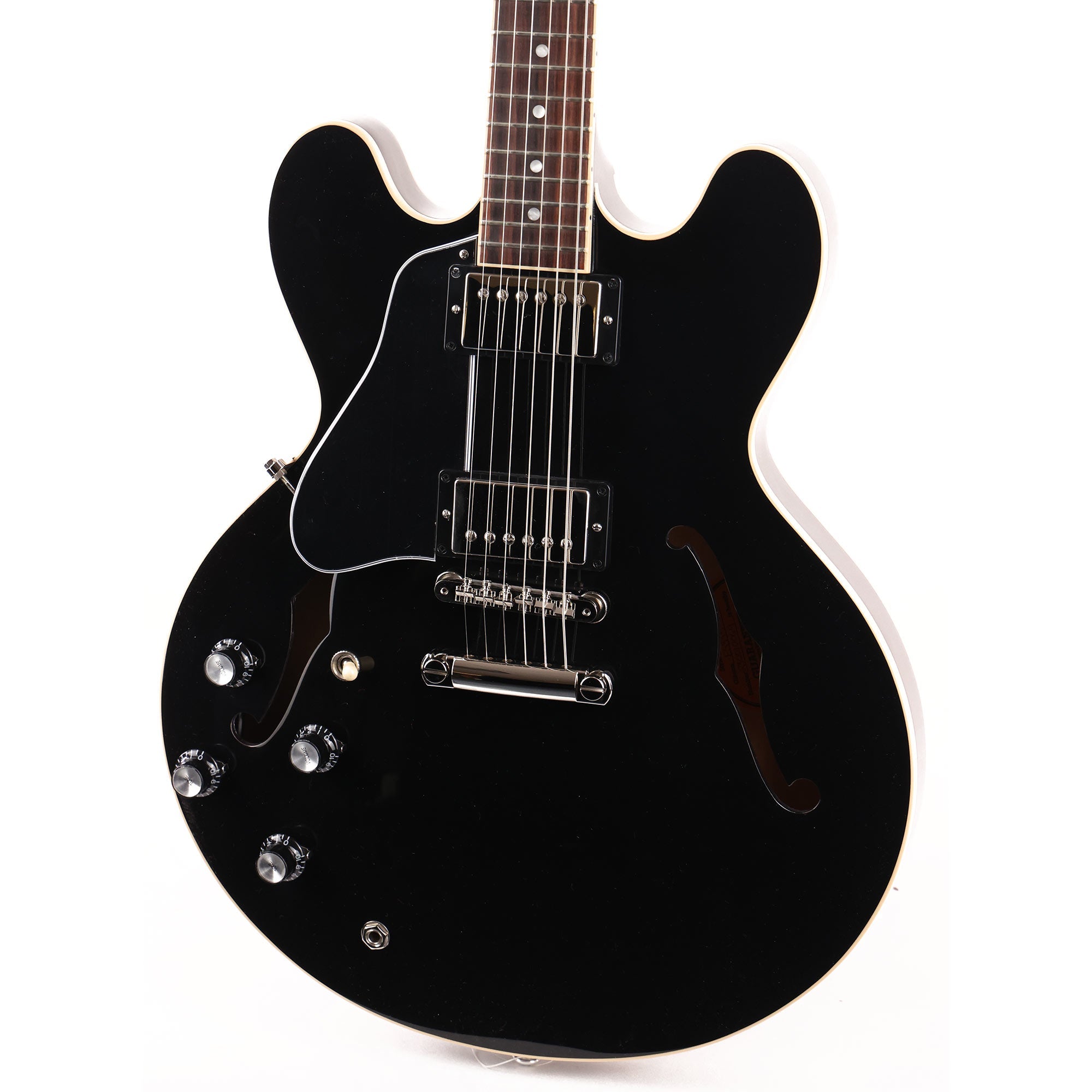 Gibson ES-335 Left-Handed Vintage Ebony | The Music Zoo