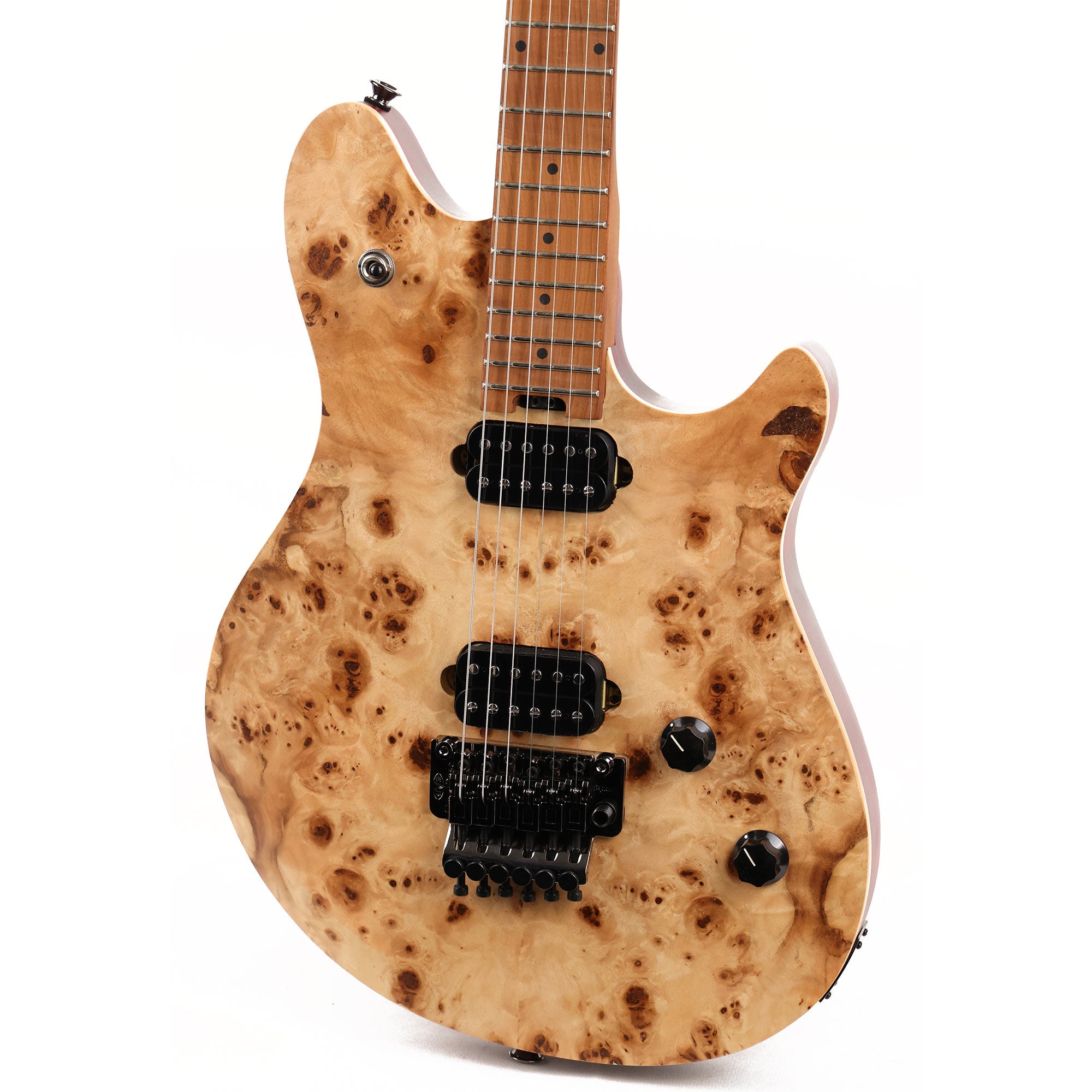 EVH Wolfgang WG Standard Exotic Poplar Burl Natural | The Music Zoo