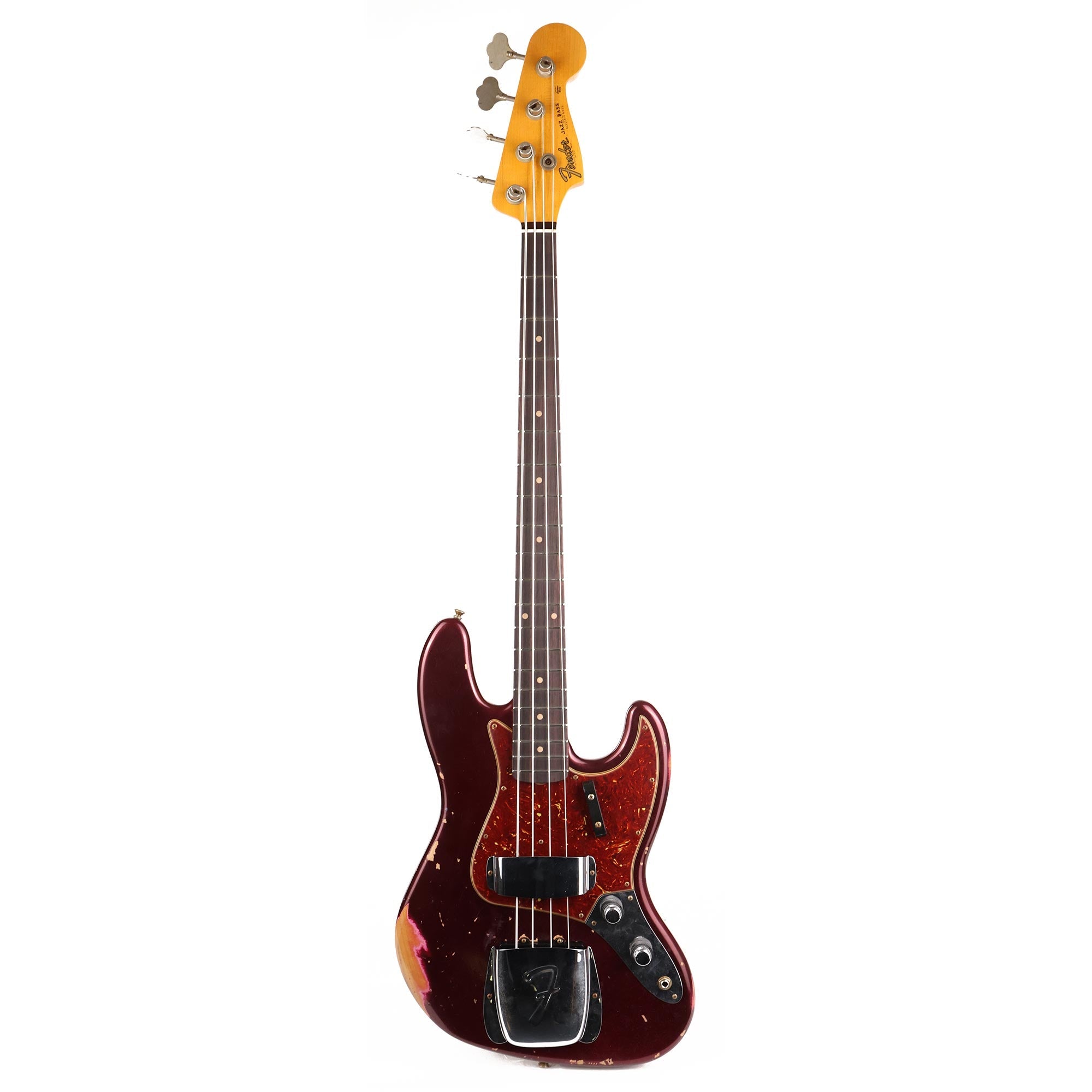 Fender Custom Shop 1962 Jazz Bass Relic Faded Aged Oxblood | The 
