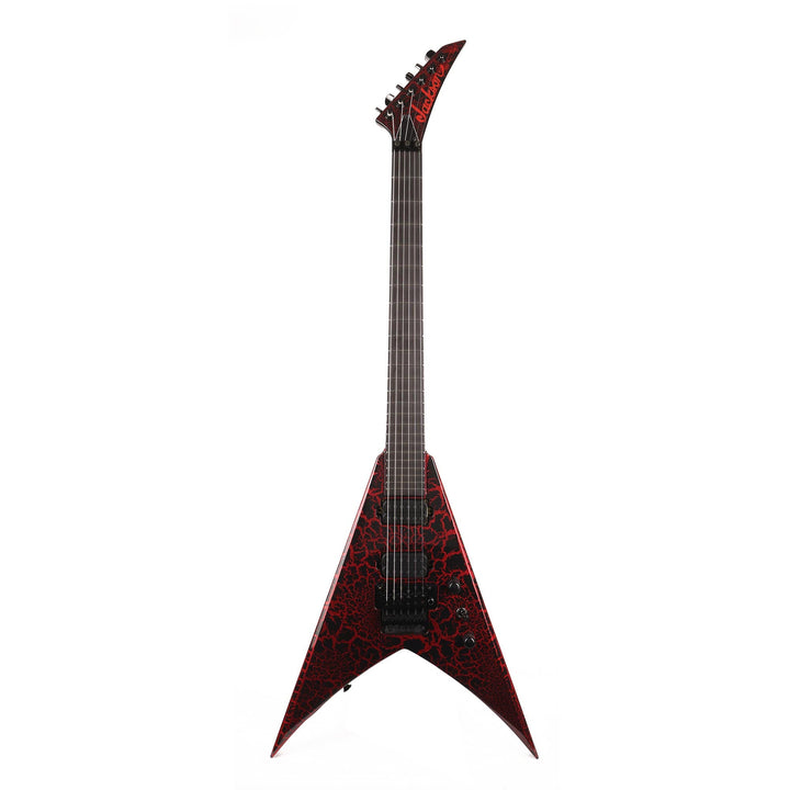 Jackson Custom Shop King V KV2H Black and Ferrari Red Crackle