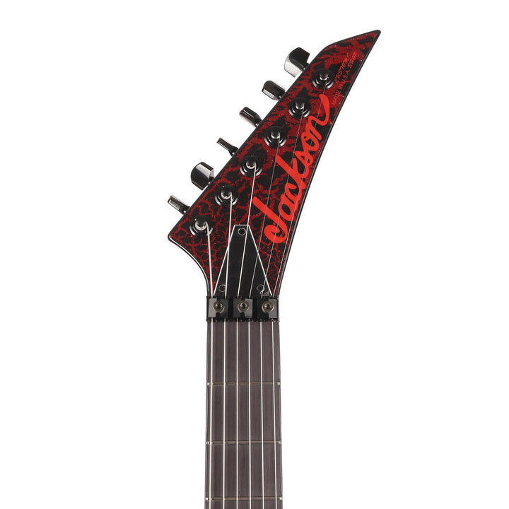 Jackson Custom Shop King V KV2H Black and Ferrari Red Crackle