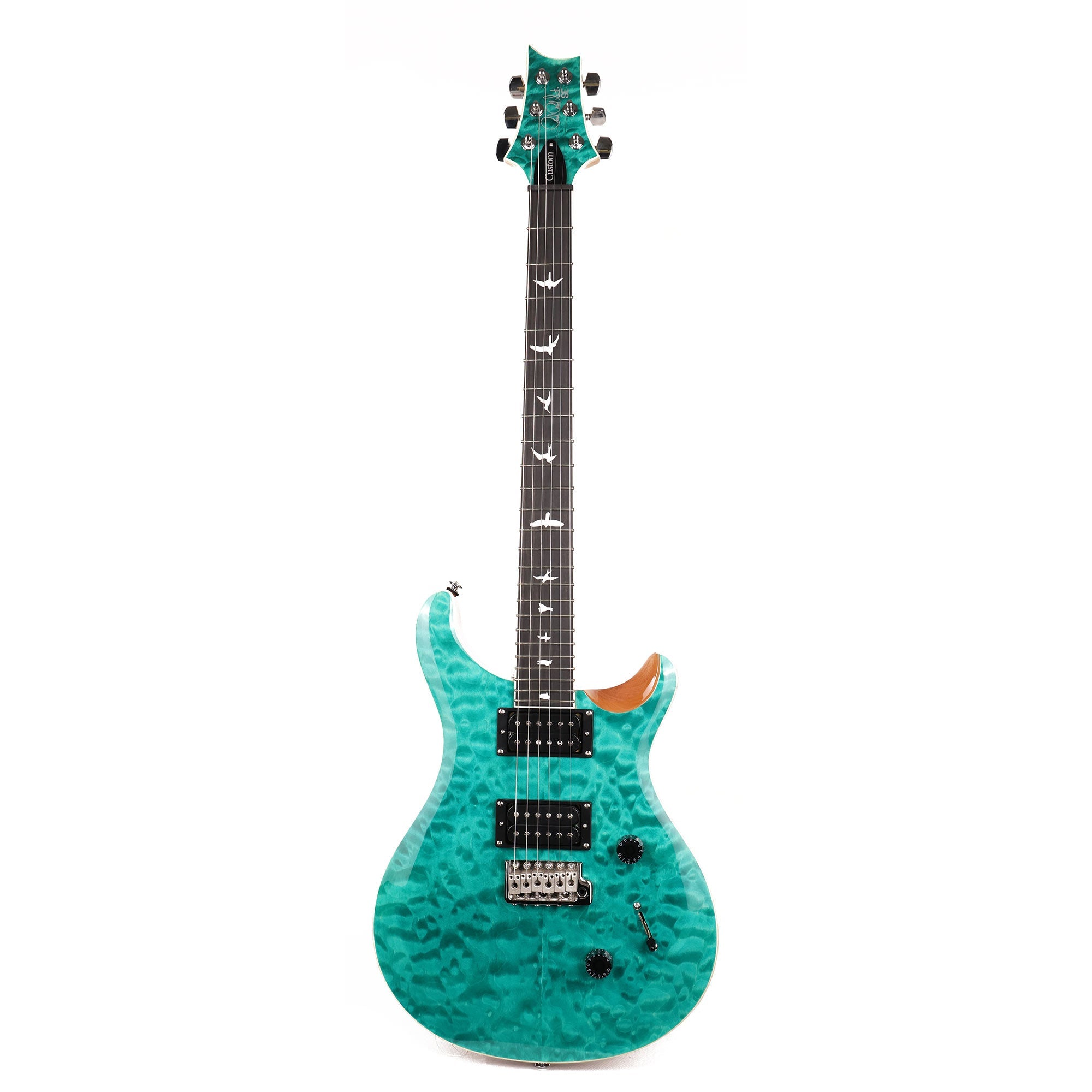 PRS SE Custom 24 Quilt Turquoise | The Music Zoo